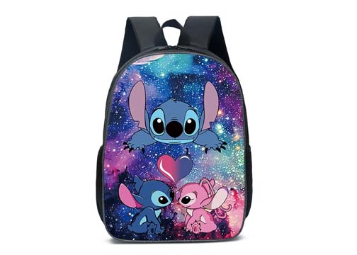 MOCHILA ESCOLAR 14 STICH GLITTER JF